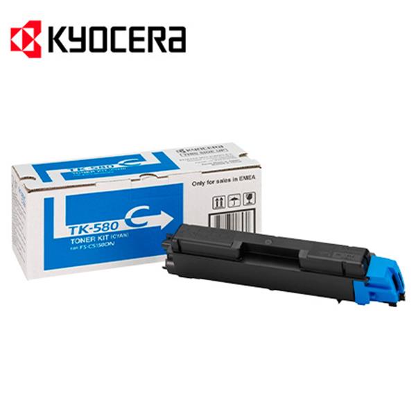 KYOCERA Toner FS-C5150DN cyan 2.800 Seiten TK-580C