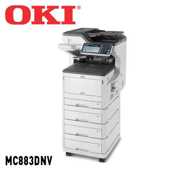 OKI MC883dnv A3 LED color MFP 4 Papierkassetten und Untergestell