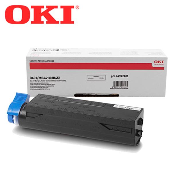 OKI Toner schwarz LC B401/MB441/451/ MB461, ca. 1500 Seiten